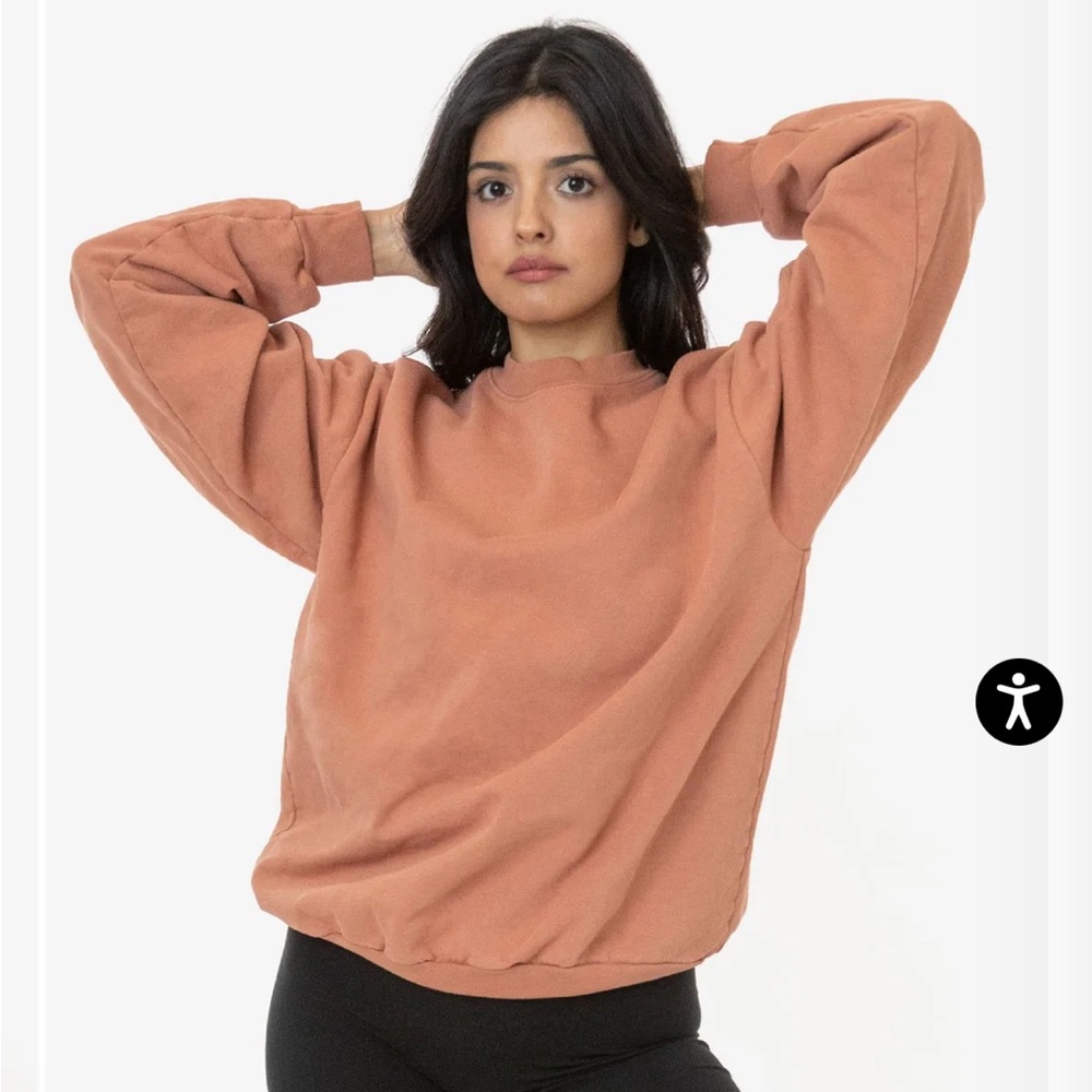 Los Angeles Apparel Heavy Fleece Crewneck Sweatshirt (Garment Dye)